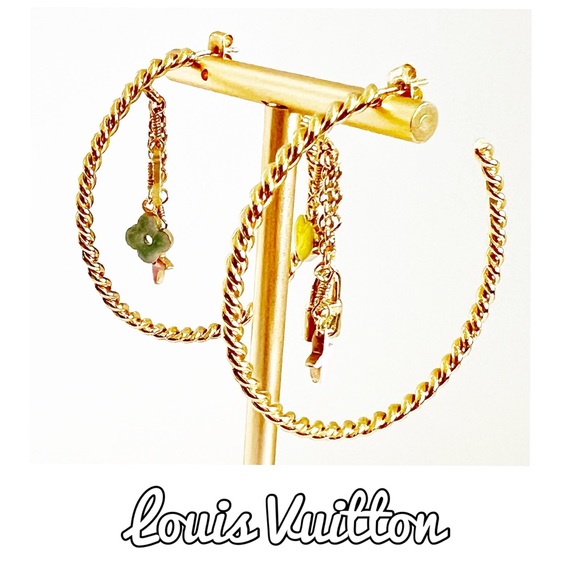 Louis Vuitton Jewelry - Louis Vuitton Monogram Hoop Earrings